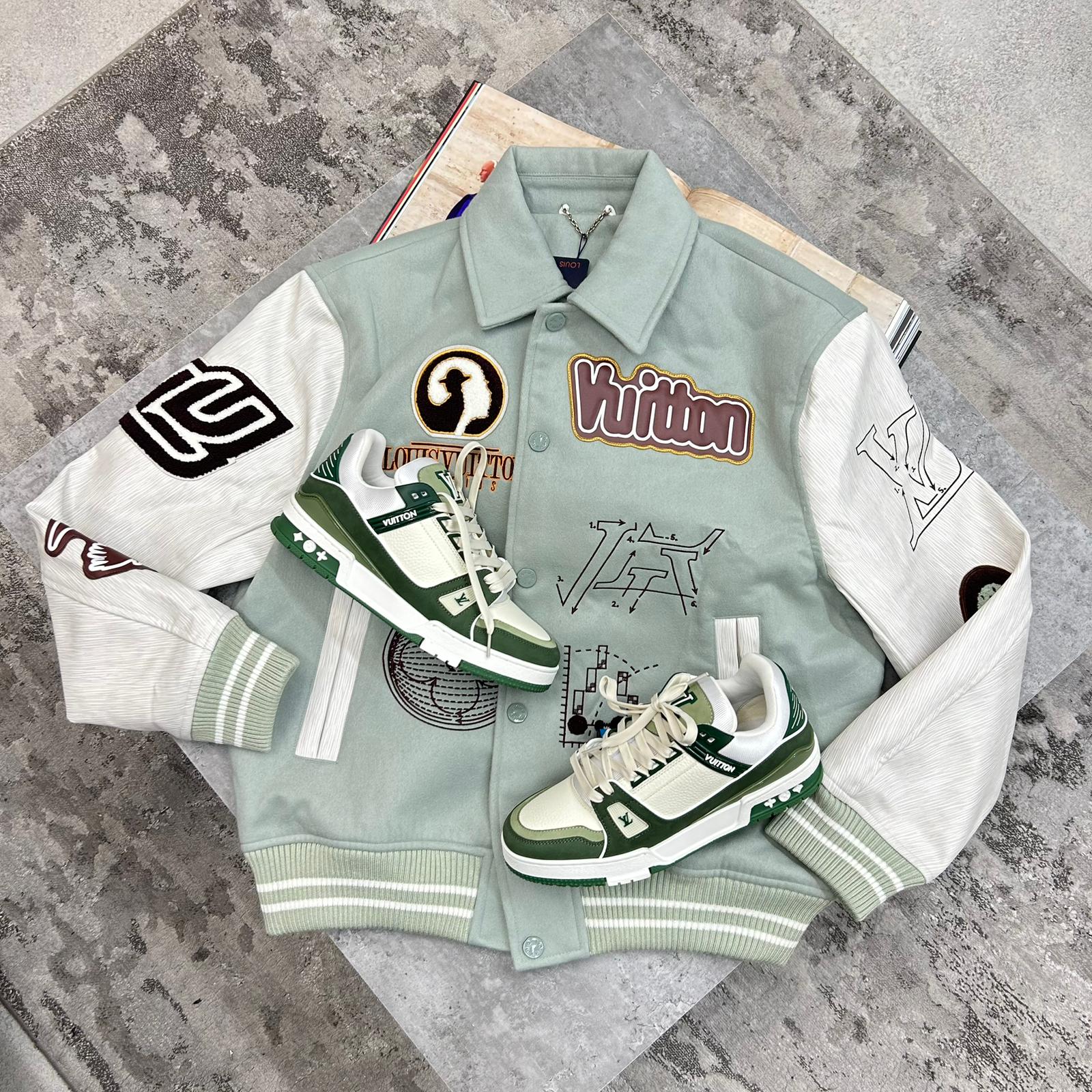 LOUIS VUITTON - TRAINERS - GREEN/WHITE