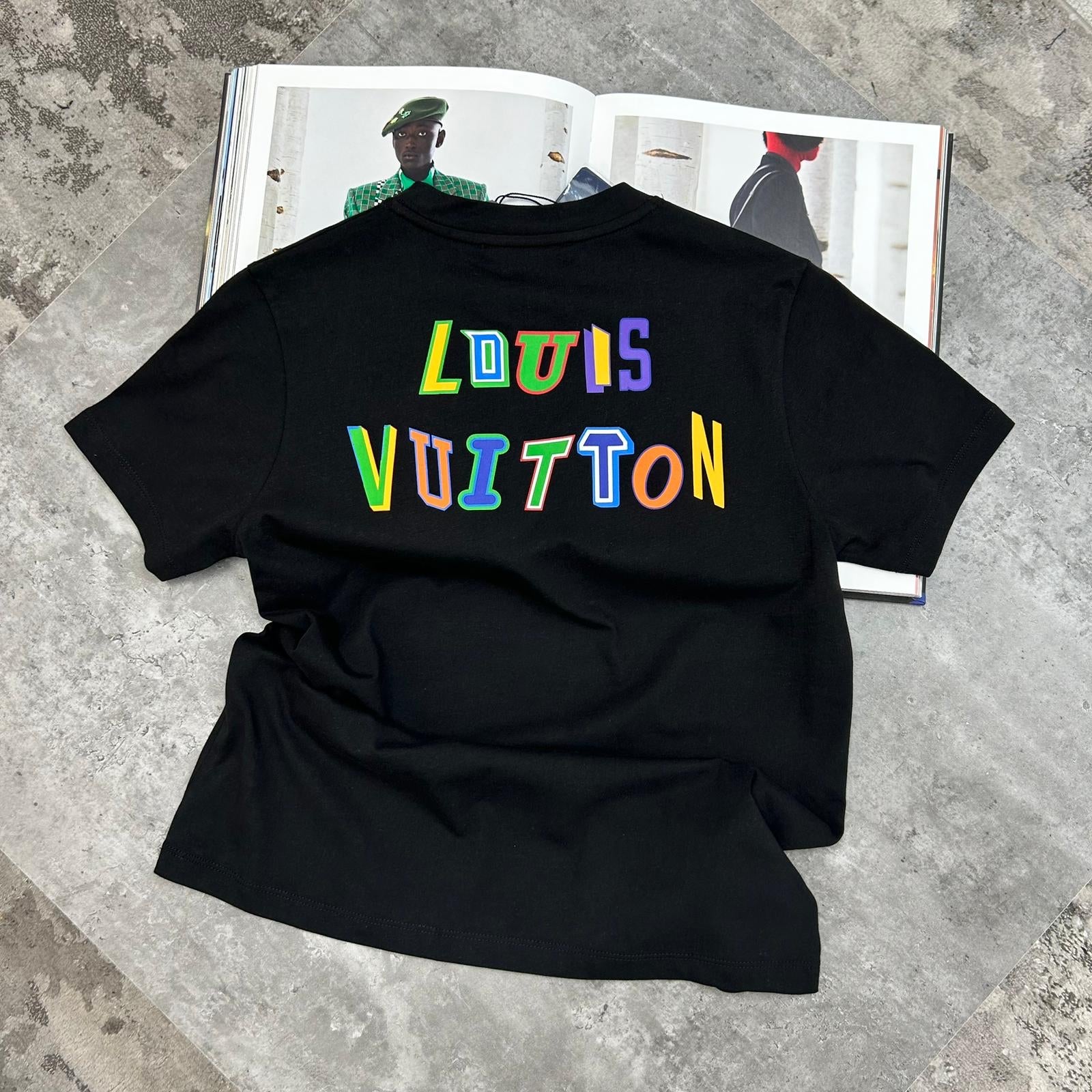 Louis Vuitton Black & Silver Graphic Hoodie
