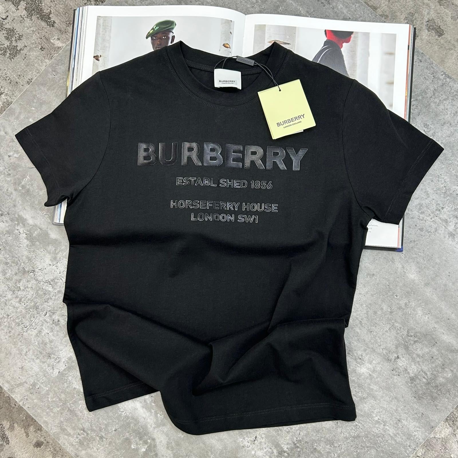 KIDS BURBERRY - T-SHIRT - BLACK