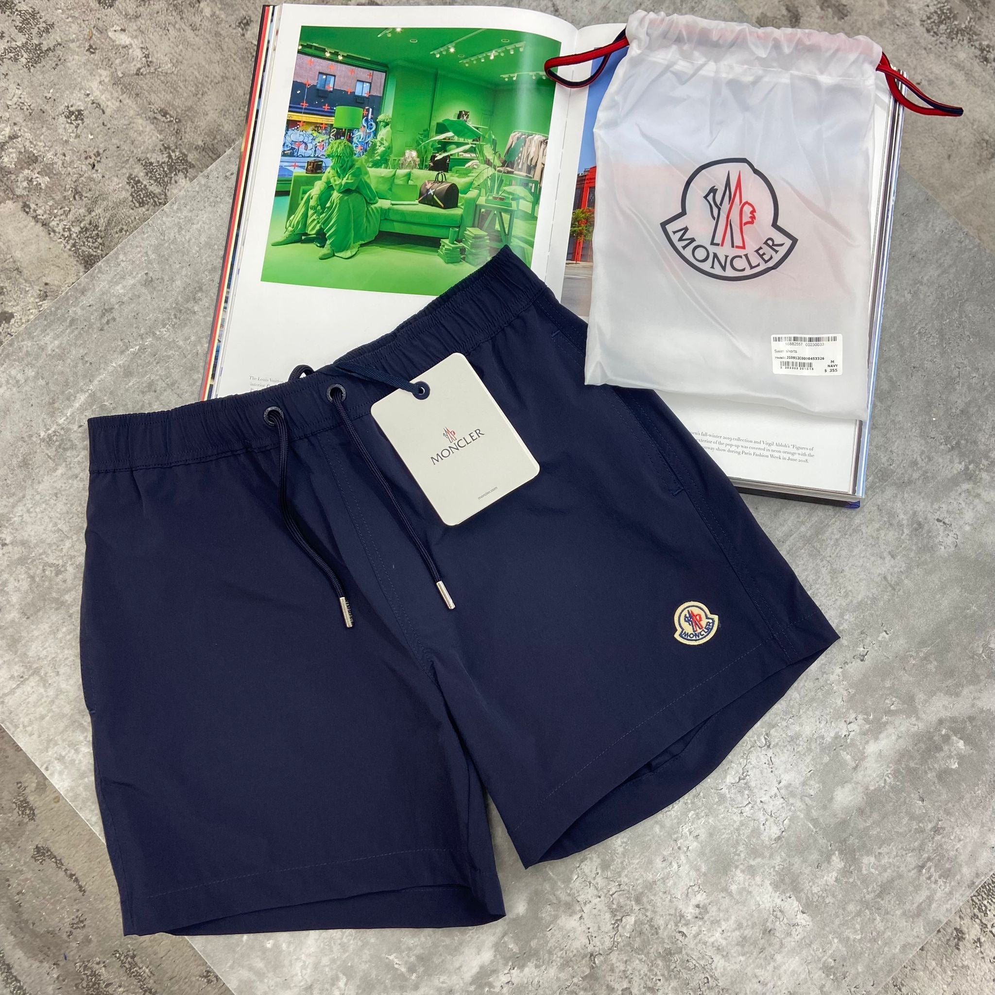 MONCLER - BAGGED SWIMS - NAVY
