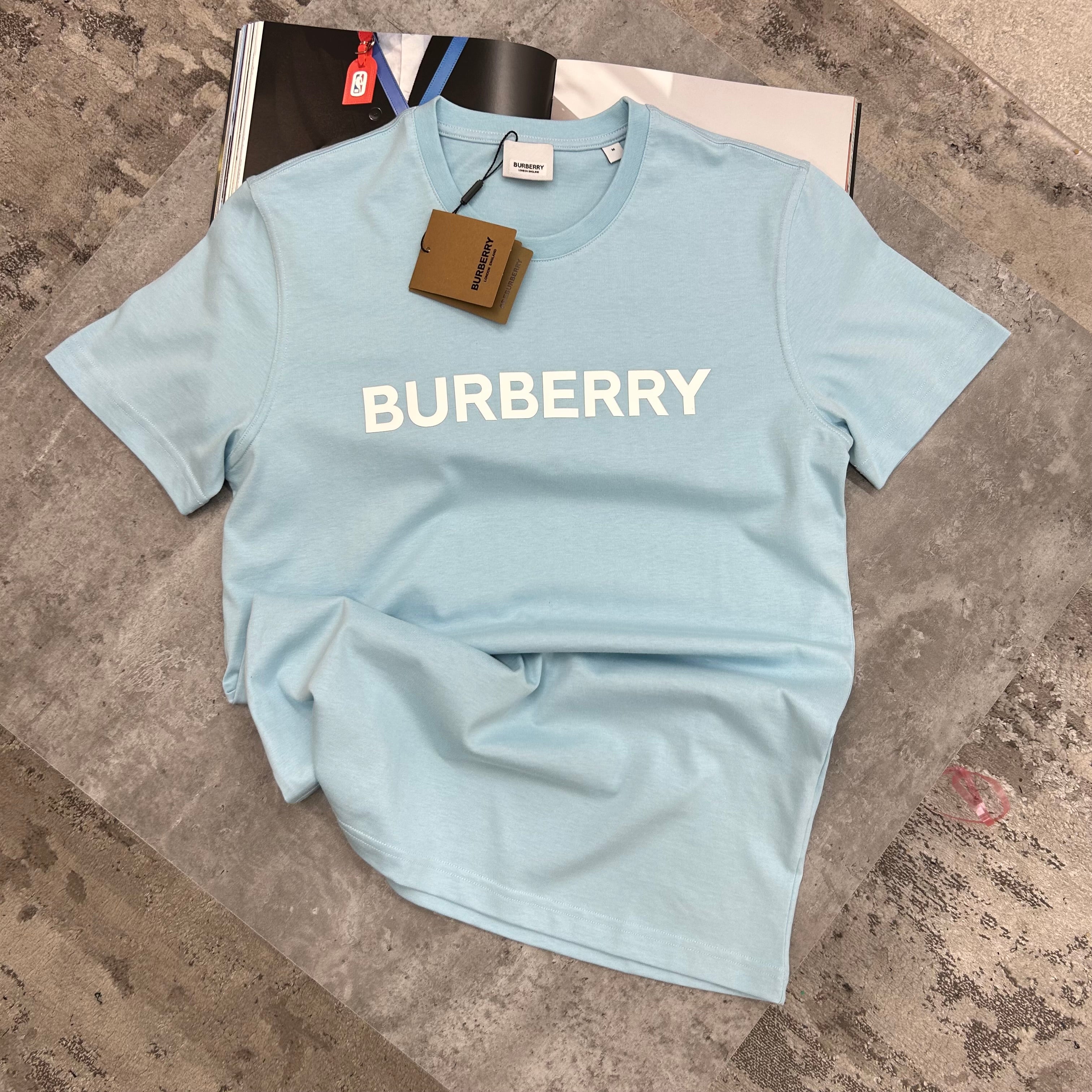 BURBERRY - T-SHIRT - SKY BLUE