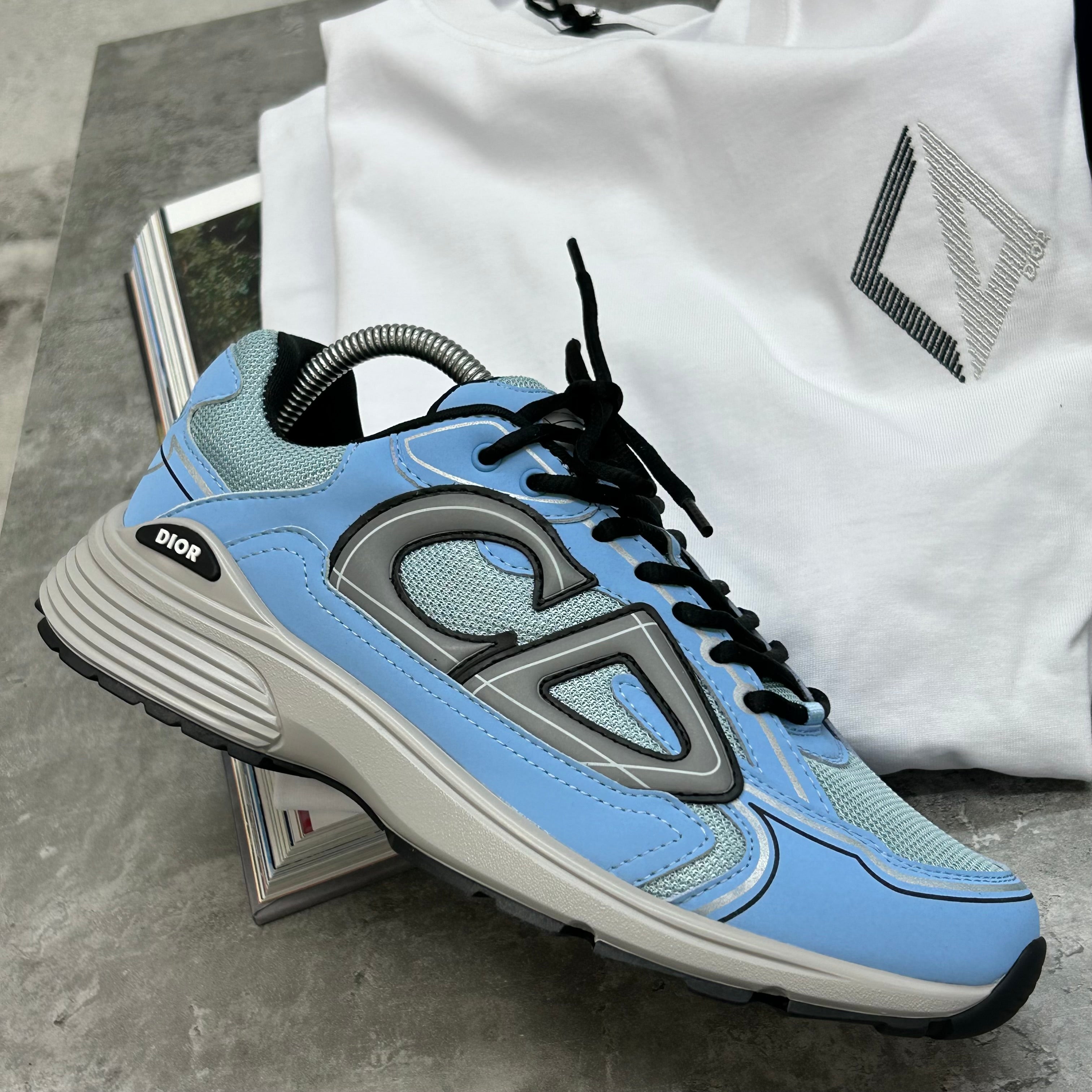DIOR B30 TRAINERS - BABY BLUE (PRE-ORDER)