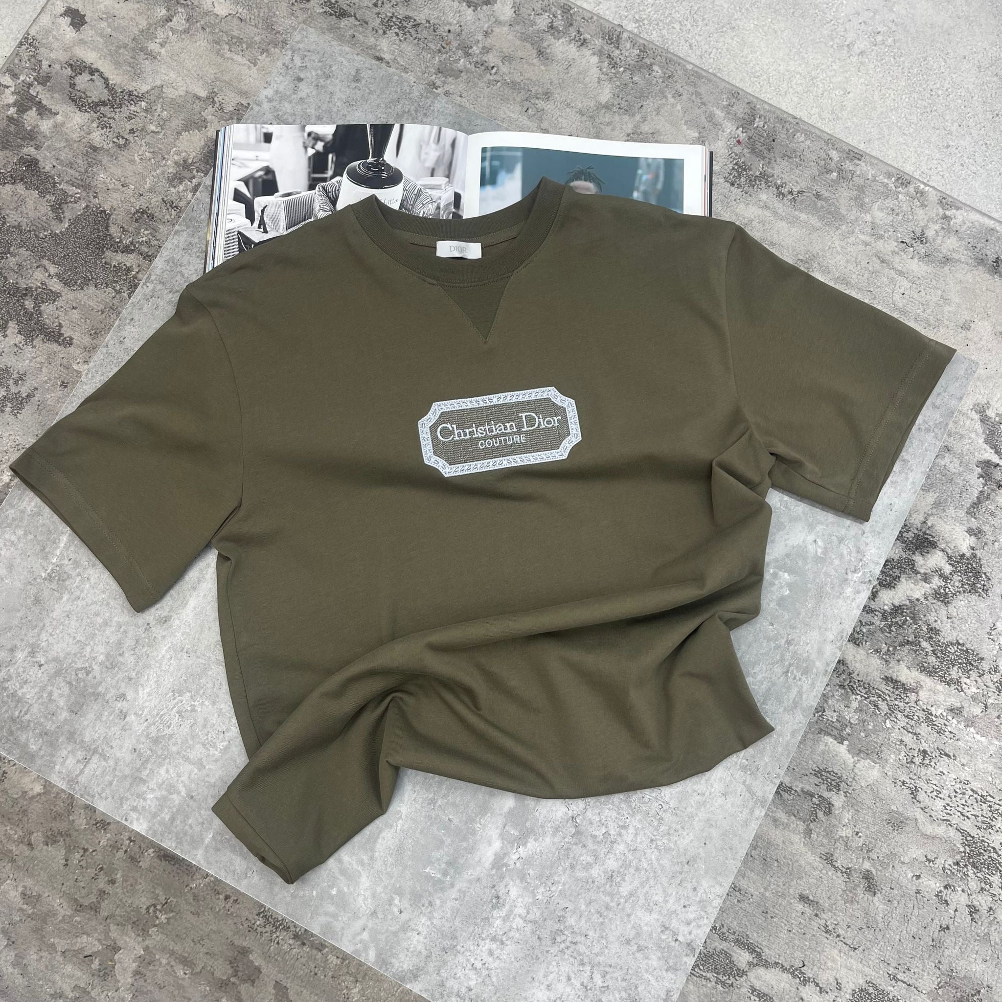 DIOR - COUTURE RELAXED FIT T-SHIRT - KHAKI