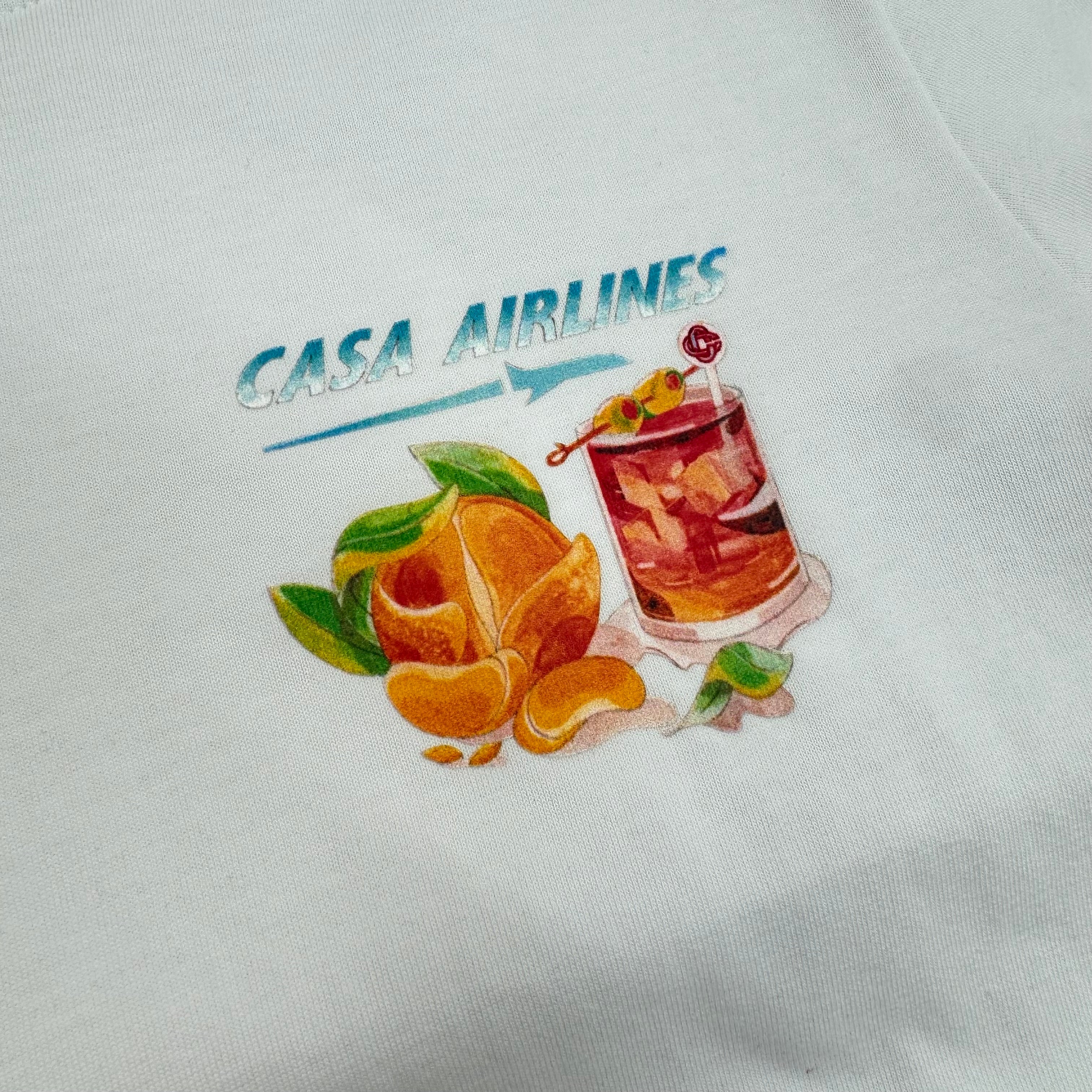 CASABLANCA - CASA AIRLINE T-SHIRT - WHITE