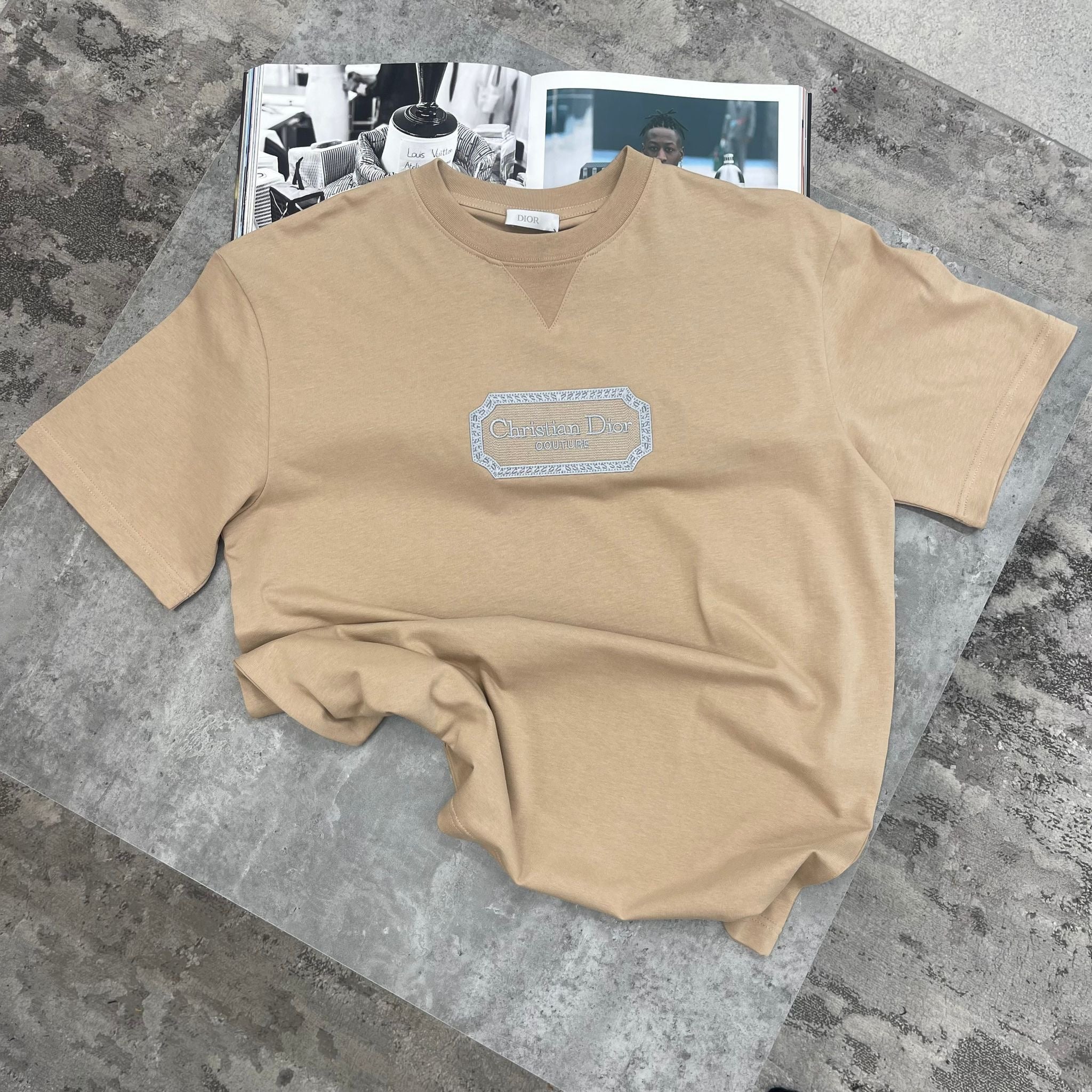 DIOR - COUTURE OVERSIZED T-SHIRT - BEIGE