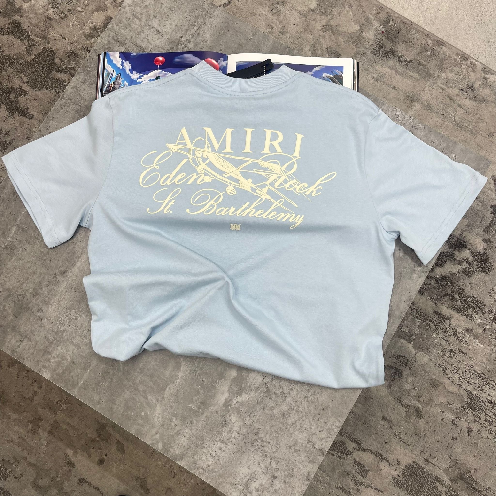 AMIRI - OVERSIZED T-SHIRT - SKY BLUE