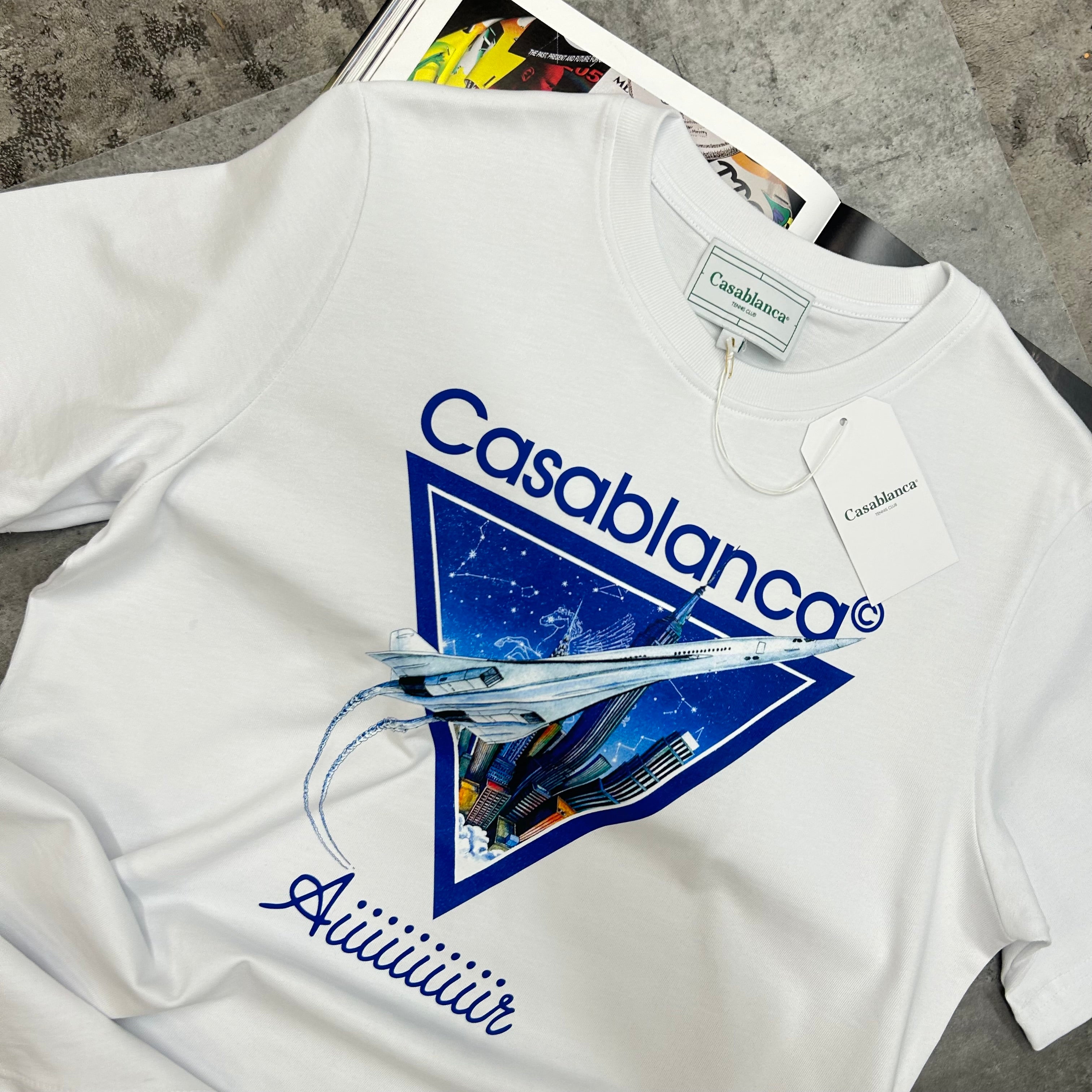 CASABLANCA - CASA AIR T-SHIRT - WHITE