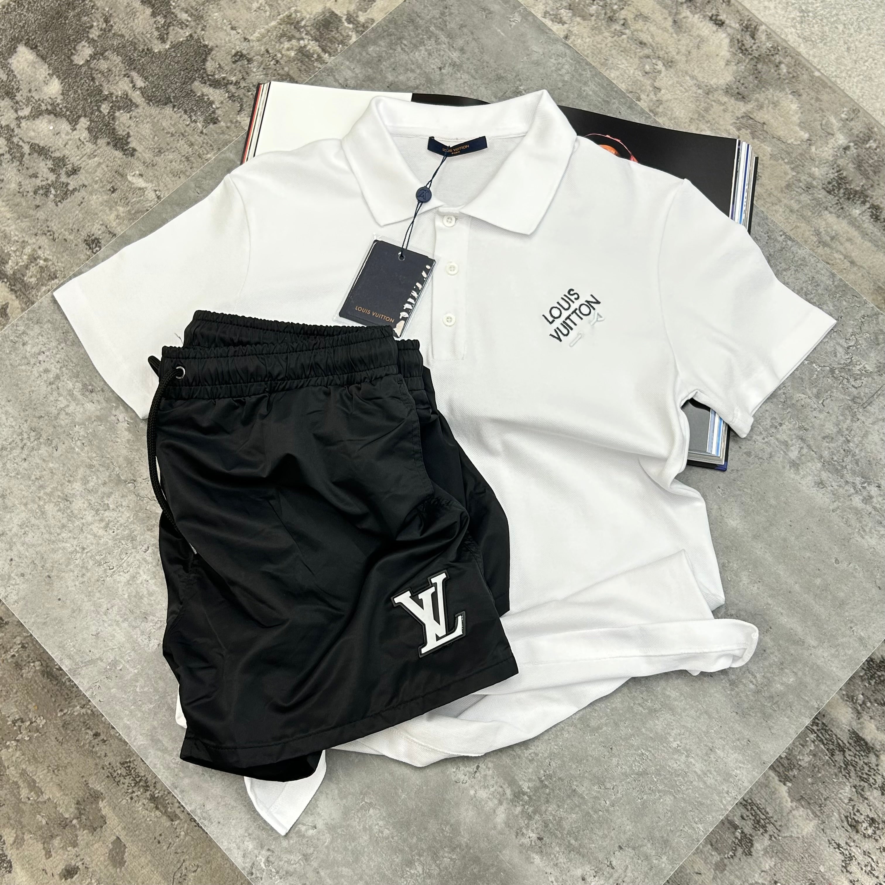 Louis Vuitton Polo Shirt, Lv White Polo Shirt For Men - Muranotex Store