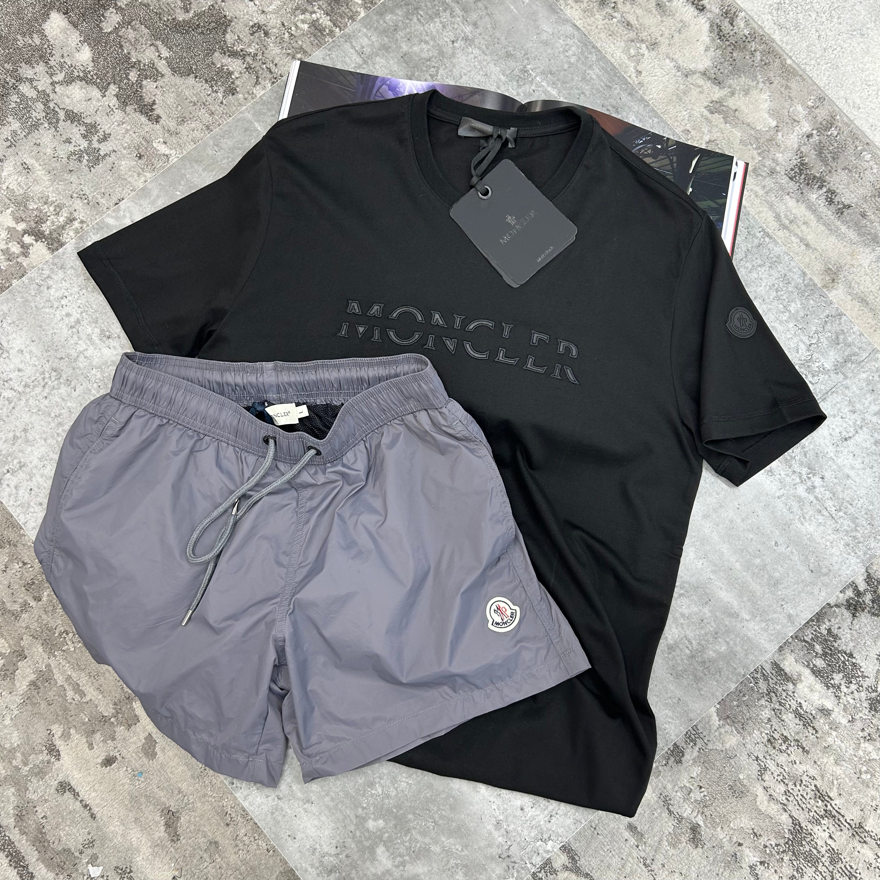 MONCLER SWIMS GREY CLASSIC